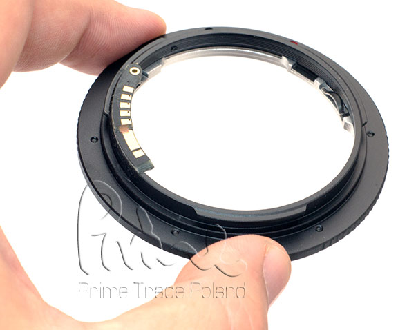 Adapter Leica R na Canon EOS EMF programowalny czip dandelion
